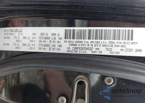2015 Ram 1500 Express from USA, damaged, VIN 1C6RR7KG9FS545327